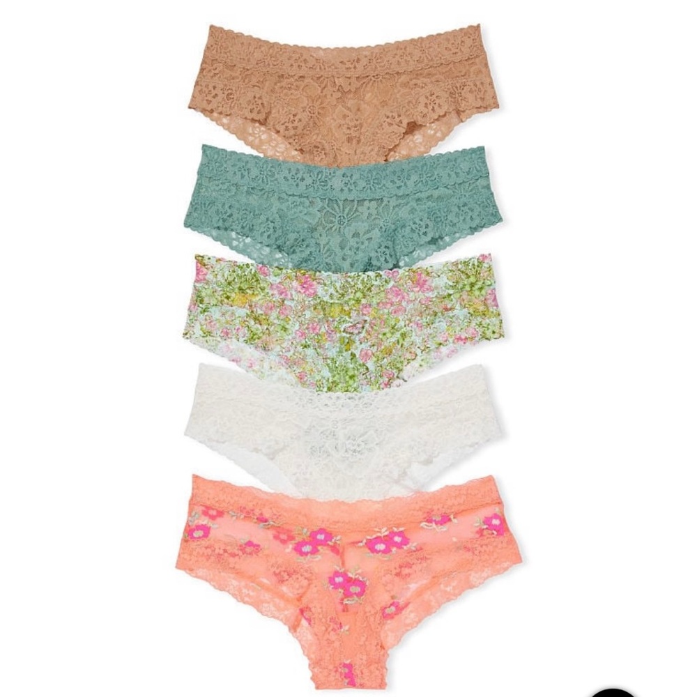 New victoria’s secret lacie cheeky panty underwear bundle set small and XXL 2XL